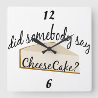 Cheesecake Wall Clock