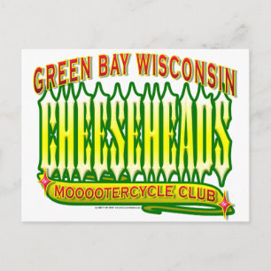 Cheeseheads Mooootercycle Club Postcard