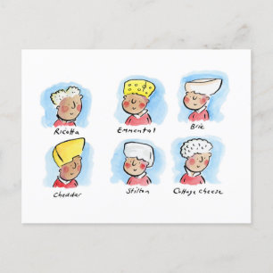 Cheeses Postcard