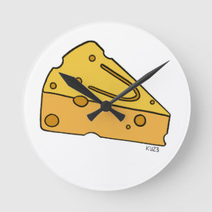 Cheesin’ Cutie Cheese Round Clock