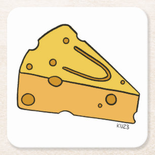Cheesin’ Cutie Cheese Square Paper Coaster