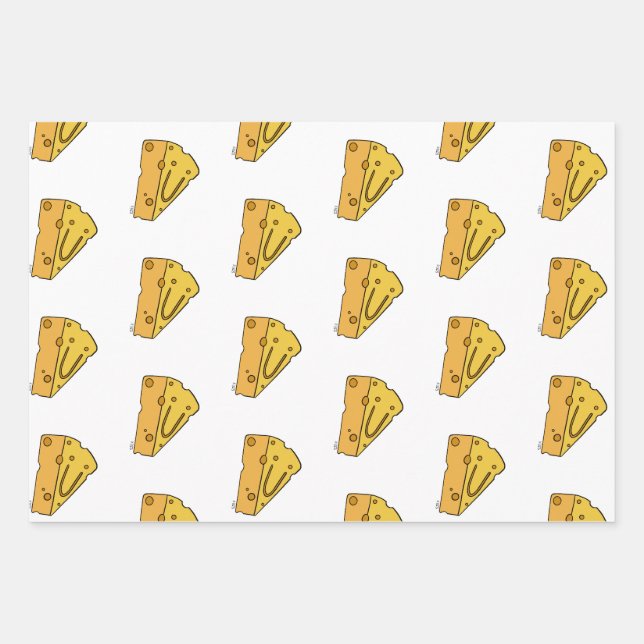 Cheesin' Cutie Cheese Wrapping Paper Sheet (Front)