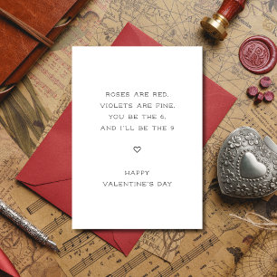 Cheesy Adult Sixty Nine Dirty Valentines Card