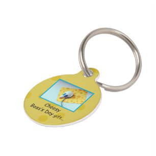 Cheesy Boss's Day, Holiday, Humour Pet Tag