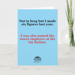 Cheesy Dad Joke Designed Card