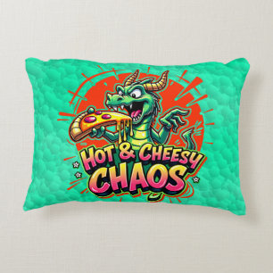 Cheesy Dragon Delight Decorative Cushion