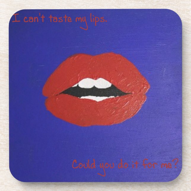Cheesy Lines for Valentine's Coaster (Front)