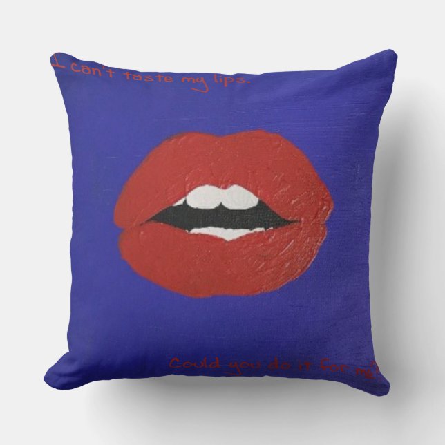 Cheesy Lines for Valentine's pillow  (Front)