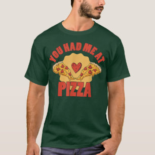 Cheesy pizza pie meat savory snacks fastfood pastr T-Shirt