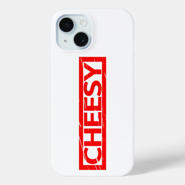 Cheesy Stamp Case-Mate iPhone Case (Back)