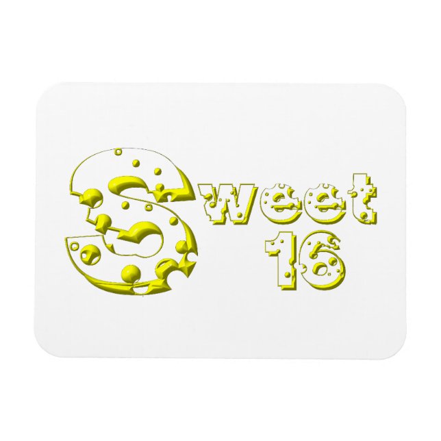 Cheesy Sweet 16 Magnet (Horizontal)