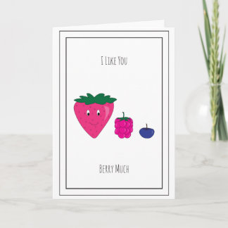 Cheesy Valentine's Day Card - Berries