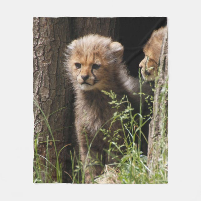 Cheetah 005 fleece blanket (Front)