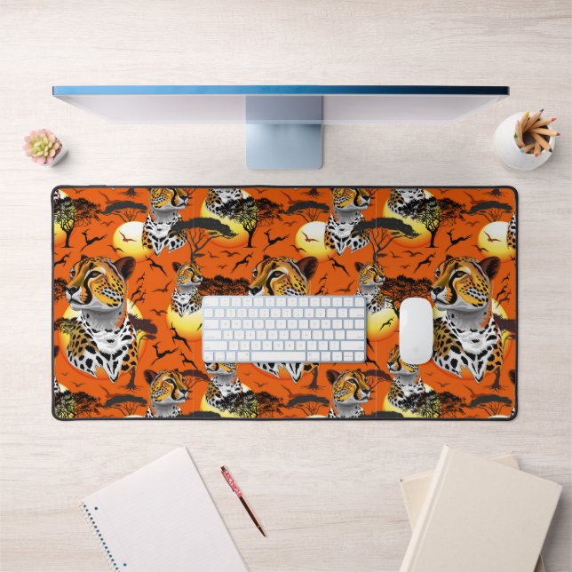 Cheetah African Feline Wild Animal Desk Mat (Office 1)