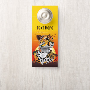 Cheetah African Feline Wild Animal Door Hanger