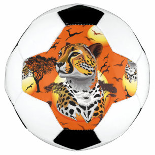 Cheetah African Feline Wild Animal Football