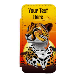 Cheetah African Feline Wild Animal Incipio Watson™ iPhone 5 Wallet Case