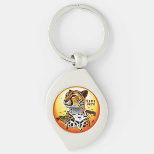 Cheetah African Feline Wild Animal Key Ring