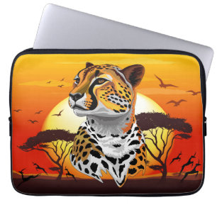 Cheetah African Feline Wild Animal Laptop Sleeve