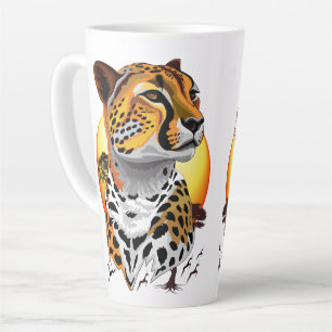 Cheetah African Feline Wild Animal Latte Mug