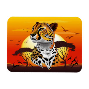 Cheetah African Feline Wild Animal Magnet