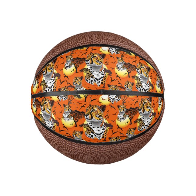 Cheetah African Feline Wild Animal Mini Basketball (Front)