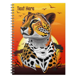 Cheetah African Feline Wild Animal Notebook