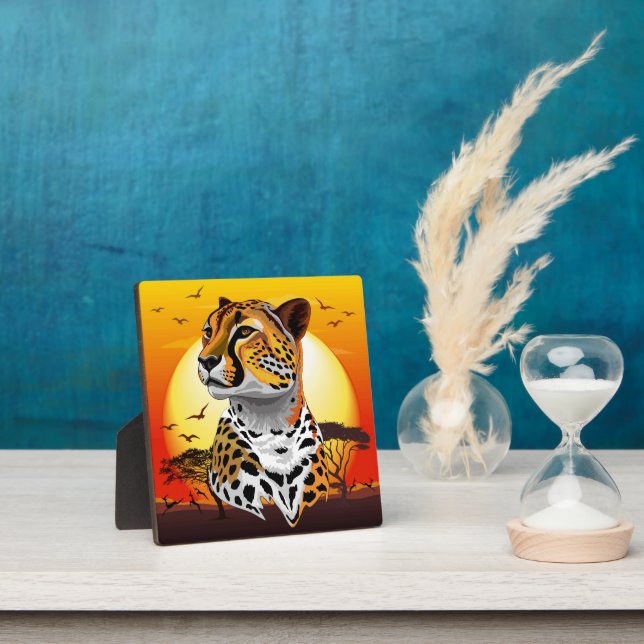 Cheetah African Feline Wild Animal Plaque (Insitu)