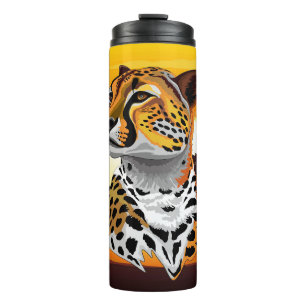 Cheetah African Feline Wild Animal Thermal Tumbler