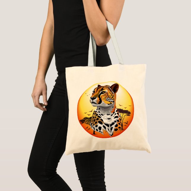 Cheetah African Feline Wild Animal Tote Bag (Front (Product))