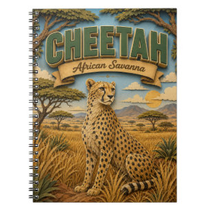 Cheetah African Savanna POPCUT Notebook