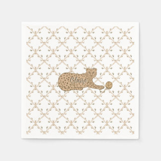 Cheetah and Bamboo Napkin