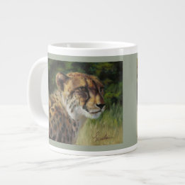 Cheetah and Lion 20oz jumbo mug