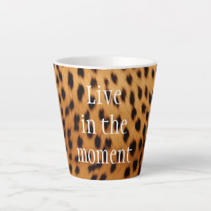 Cheetah Animal Fur Latte Mug