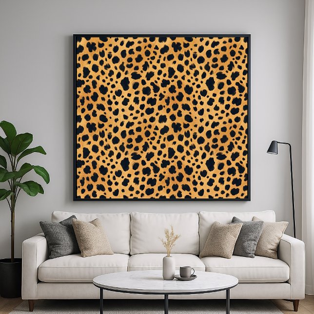 Cheetah Animal Fur Pattern - Painterly Style Art Poster (Creator Uploaded)