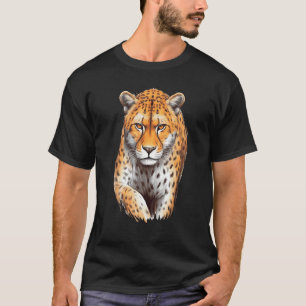 Cheetah Animal Print Big Cat Wildlife Graphic Desi T-Shirt