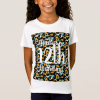 Cheetah Animal Print Birthday Shirts for Girls