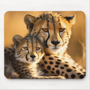 Cheetah Animal Wild Beauty Freedom Wilderness Art Mouse Mat