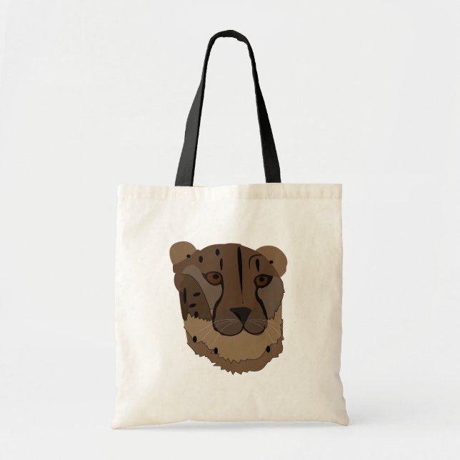 Cheetah Animal Wildlife Big Cat Tote Bag (Front)