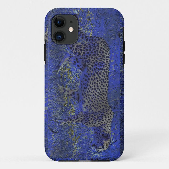 Cheetah at Night Wildlife Art iPhone 5 Case (Back)
