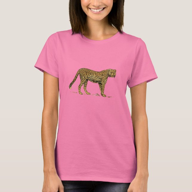 Cheetah Big Cat Wild animals Tees (Front)