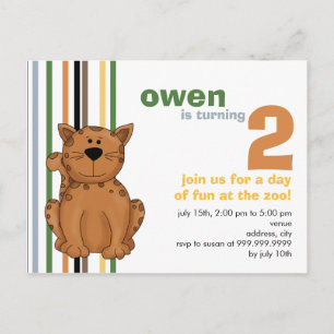 Cheetah • Birthday Invitation