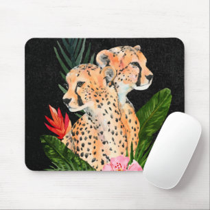 Cheetah Bouquet Mouse Mat