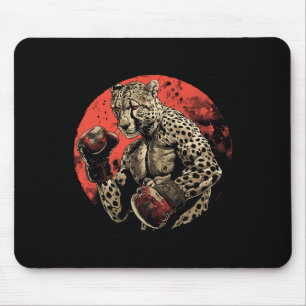 Cheetah Boxer Fighter Boxing Mouse Mat