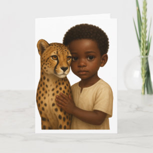 Cheetah & Boy: Bond of the wild and innocent Card