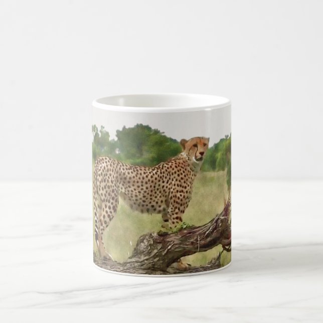 cheetah coffee mug (Center)