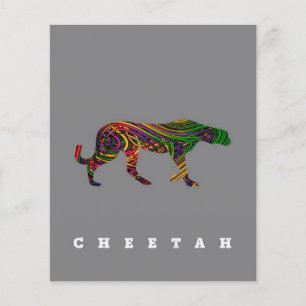 Cheetah cool design Animal day gift Flyer
