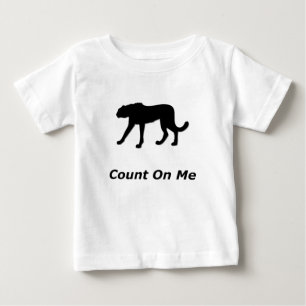 Cheetah Count On Me Baby T-Shirt