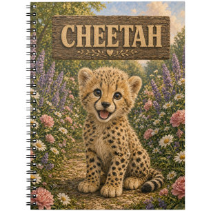 Cheetah Cute Baby Storybook Nursery Animal Notebook