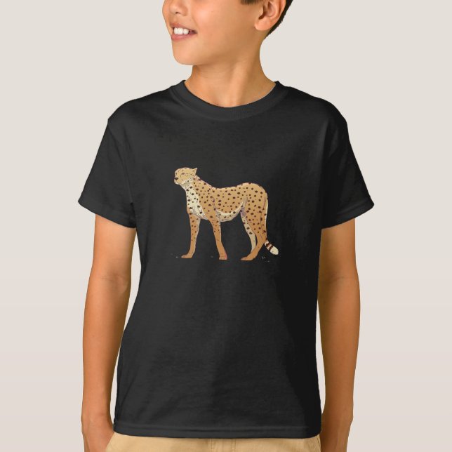 Cheetah Drawing T-Shirt (Front)